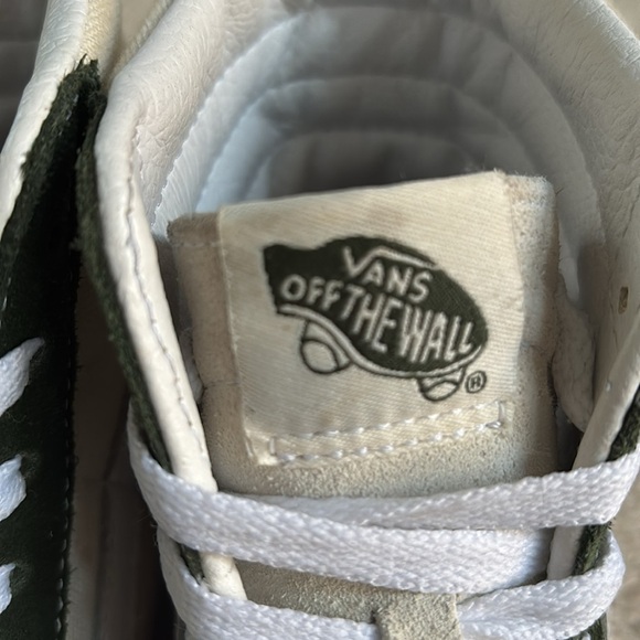 Vans SK8 high cream and green womans size 7.5 men’s 6 - Picture 6 of 8